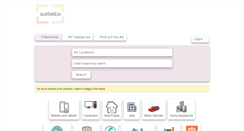 Desktop Screenshot of justsold.in